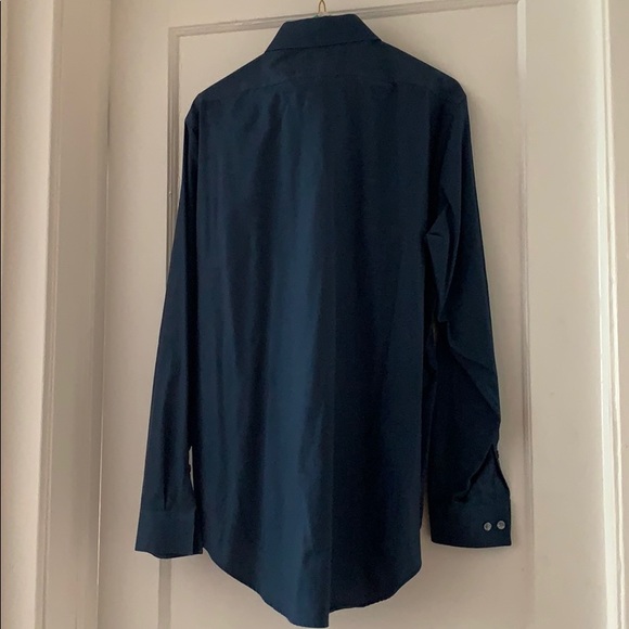 Men’s Calvin KleinSlim Fit Navy Shirt - Picture 4 of 5